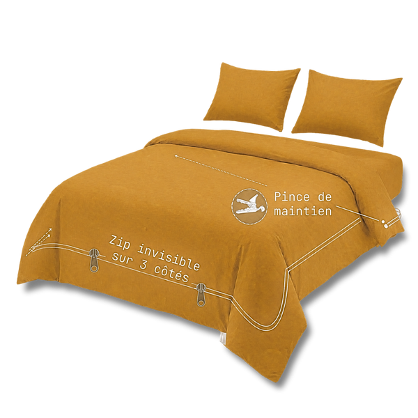 SOLO - Houz'Bed Zip & Clip - Percale Collection 2026 - Sienne