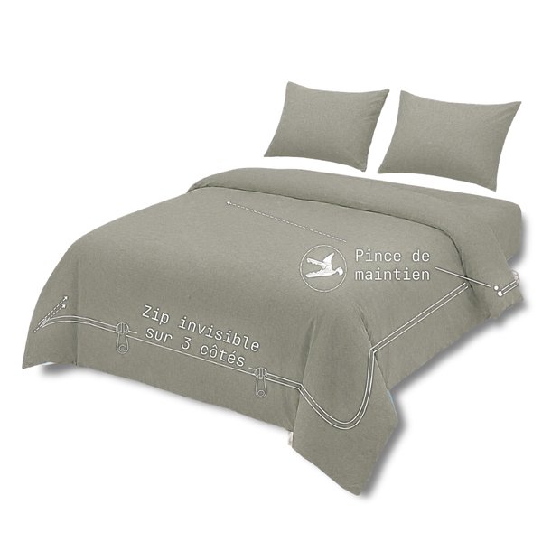 SOLO - Houz'Bed Zip & Clip - Percale Collection 2026 - Edimbourg