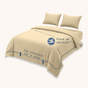 Houz'Bed Zip & Clip - Percale Signature - Doha