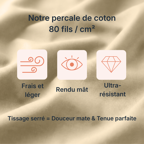 Houz'Bed Zip & Clip - Percale Signature - Doha