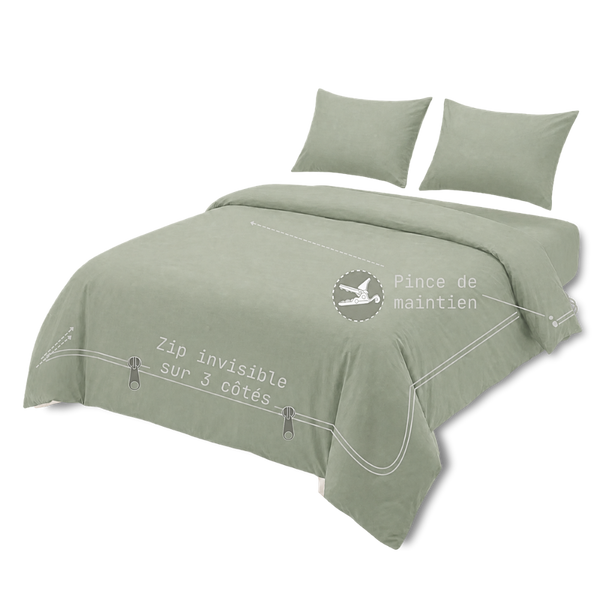 SOLO - Houz'Bed Zip & Clip - Percale Collection 2026 - Santa Fé