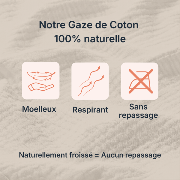 SOLO - Houz'Bed Zip & Clip — Gaze de Coton Cocon - Dubaï