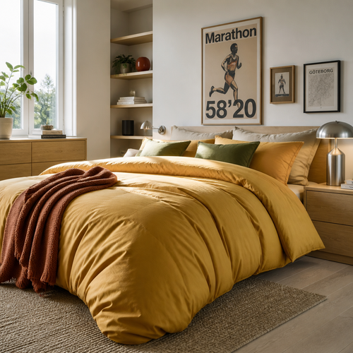 SOLO - Houz'Bed Zip & Clip - Percale Collection 2026 - Sienne