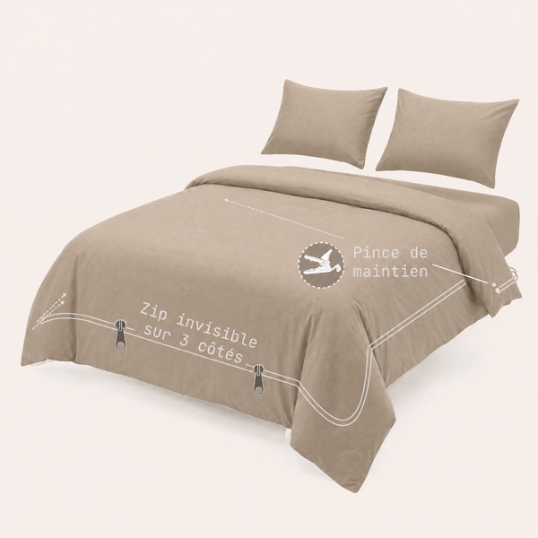 SOLO - Houz'Bed Zip & Clip - 57 fils Basic - Sable