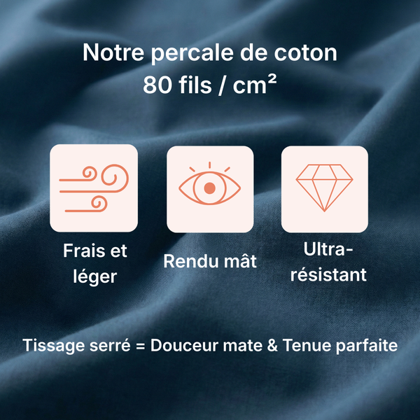 Houz'Bed Zip & Clip - Percale Signature - Oslo
